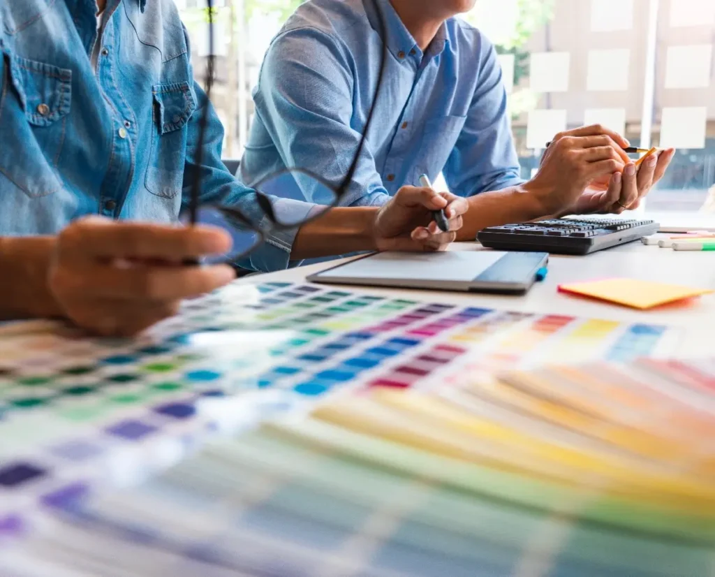 Palette de couleur d'agence de publicité, comme Floki.